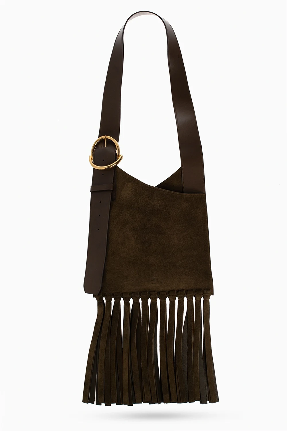 Suede shoulder bag