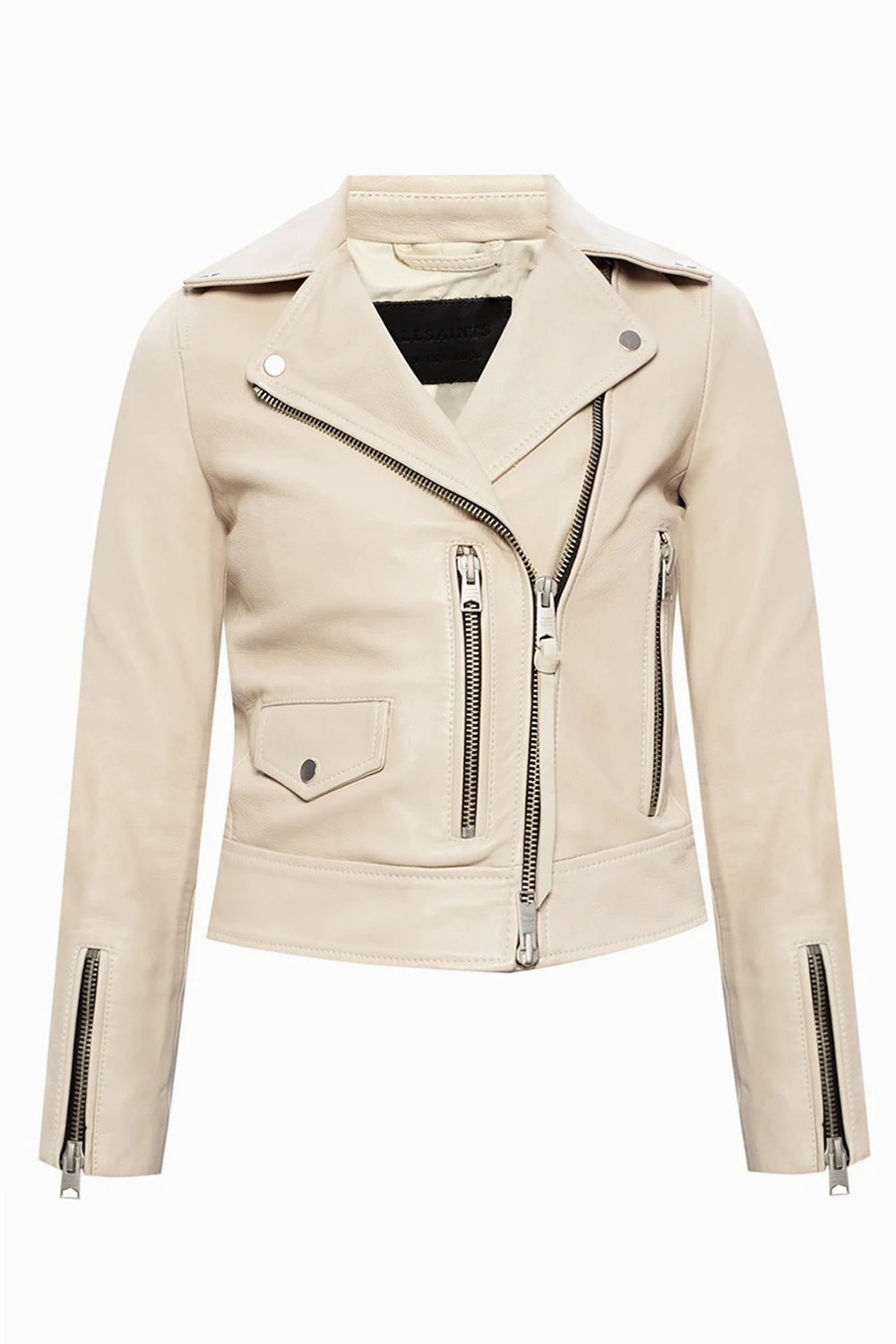 'Kara' leather biker jacket