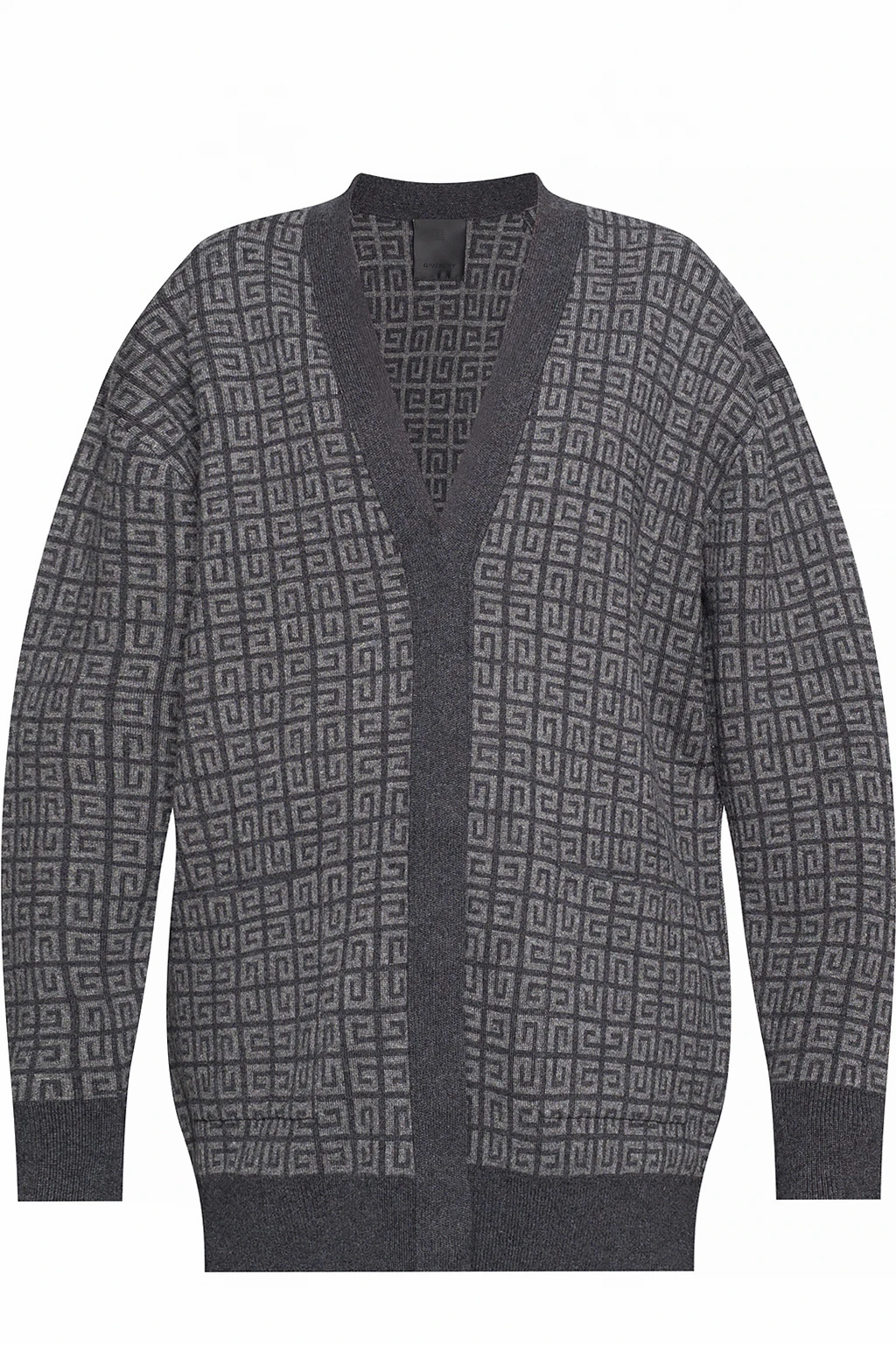 Cashmere cardigan with monogram