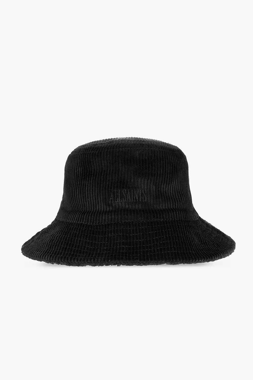 BLACK Ribbed bucket hat