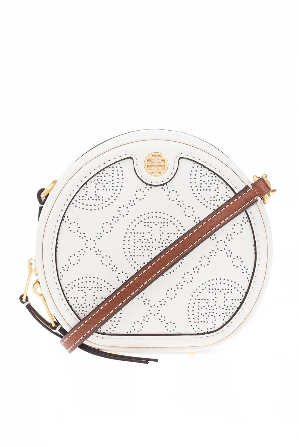 cream ‘Moon Mini’ round shoulder bag