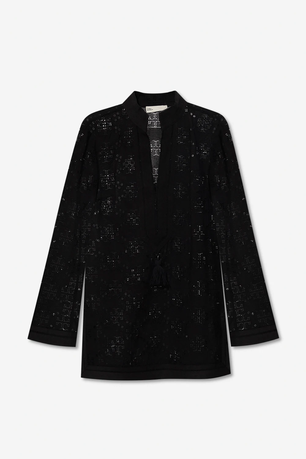 BLACK Openwork top