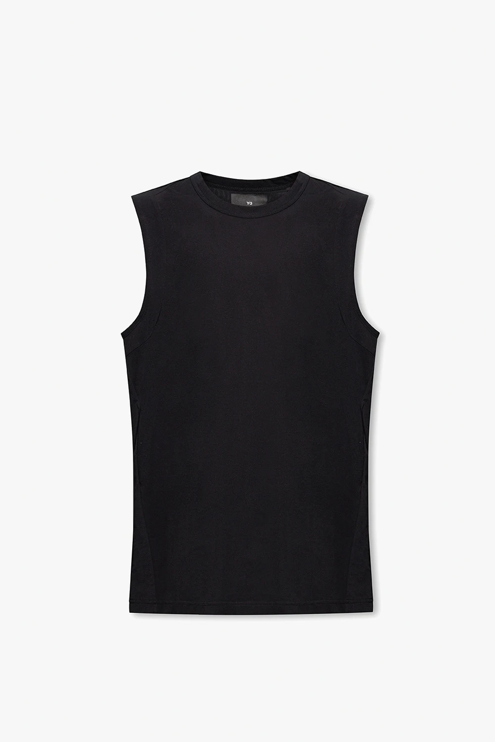 BLACK Sleeveless T-shirt