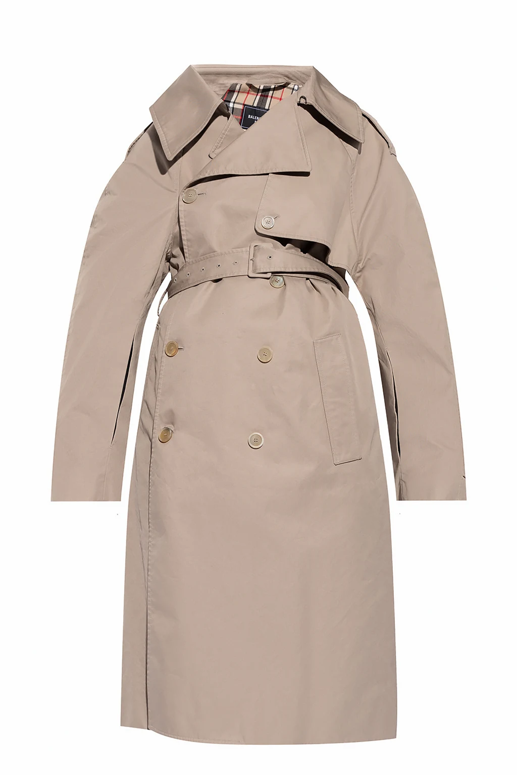 Double-breasted trench coat