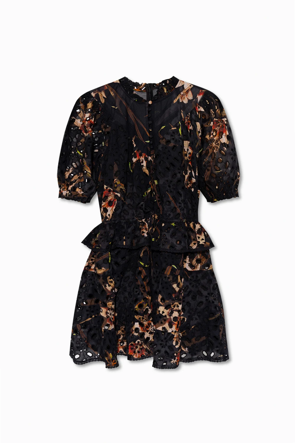 BLACK ‘Tila’ dress with floral motif