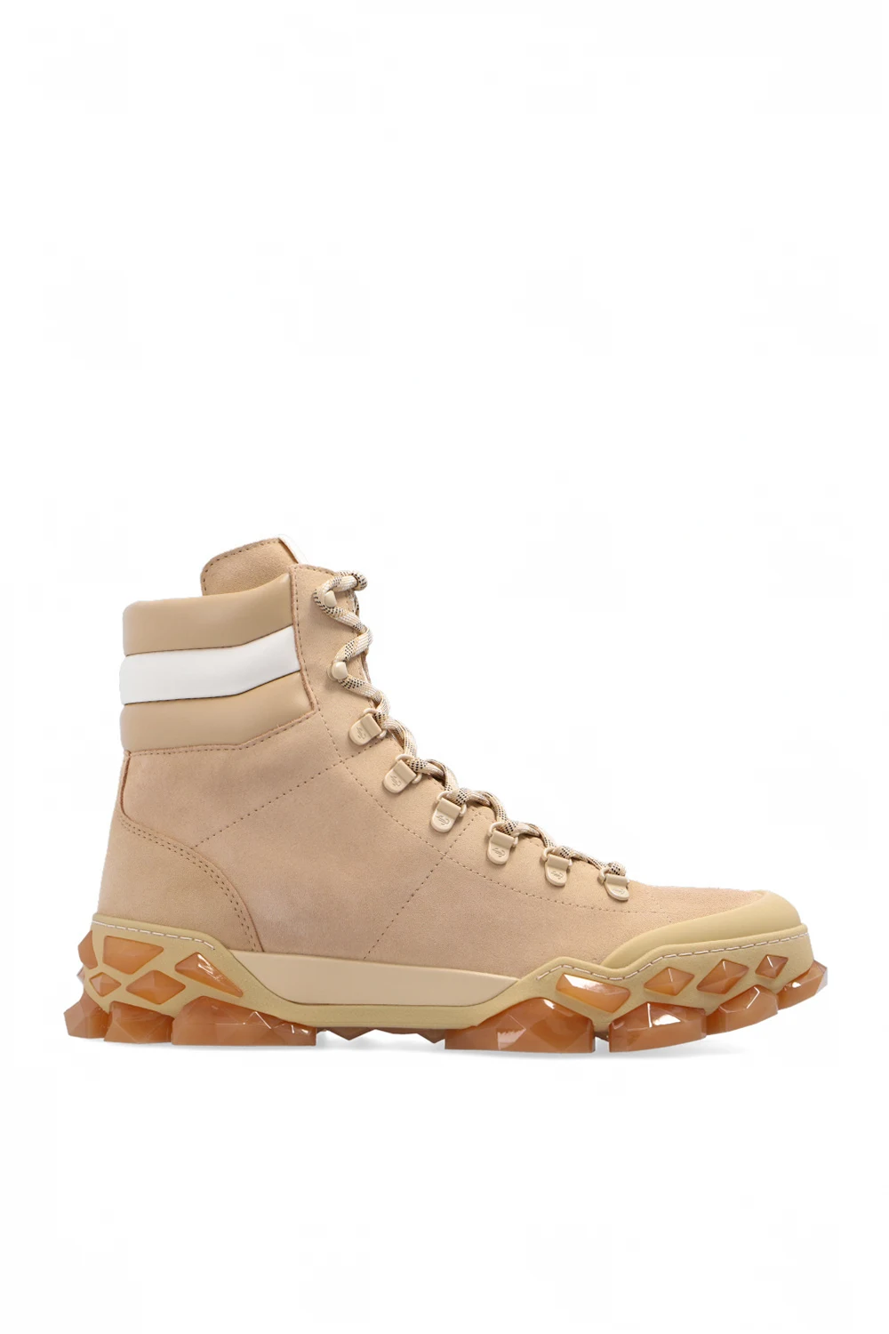 beige ‘Diamond X’ ankle boots