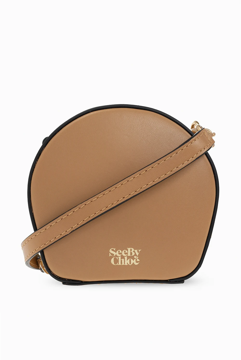 BROWN 'Shell Mini' shoulder bag