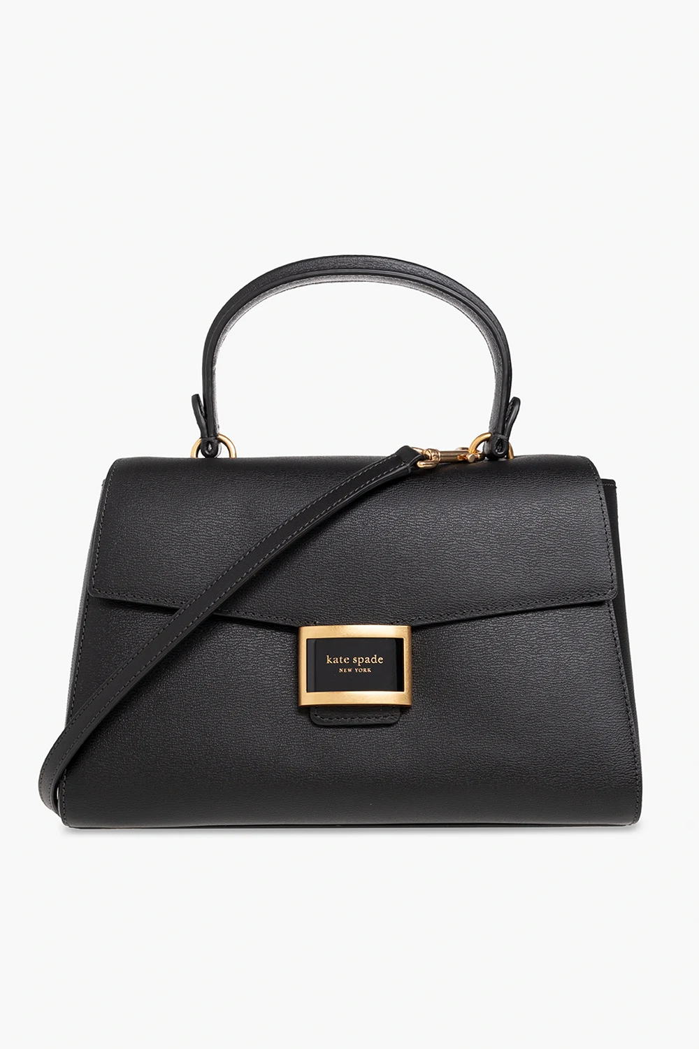 BLACK 'Katy Medium' shoulder bag with logo
