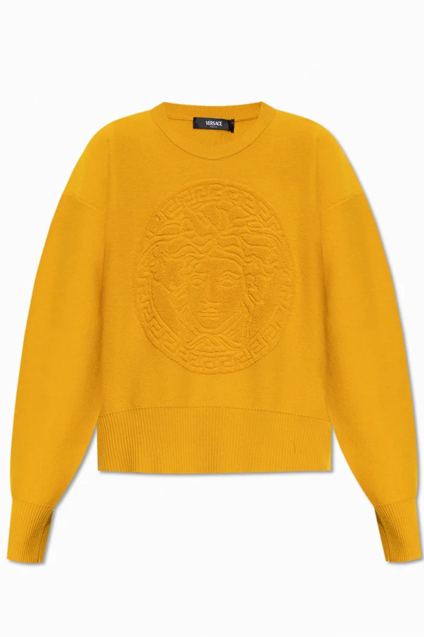 POMARAŃCZOWY Sweter z głową Meduzy