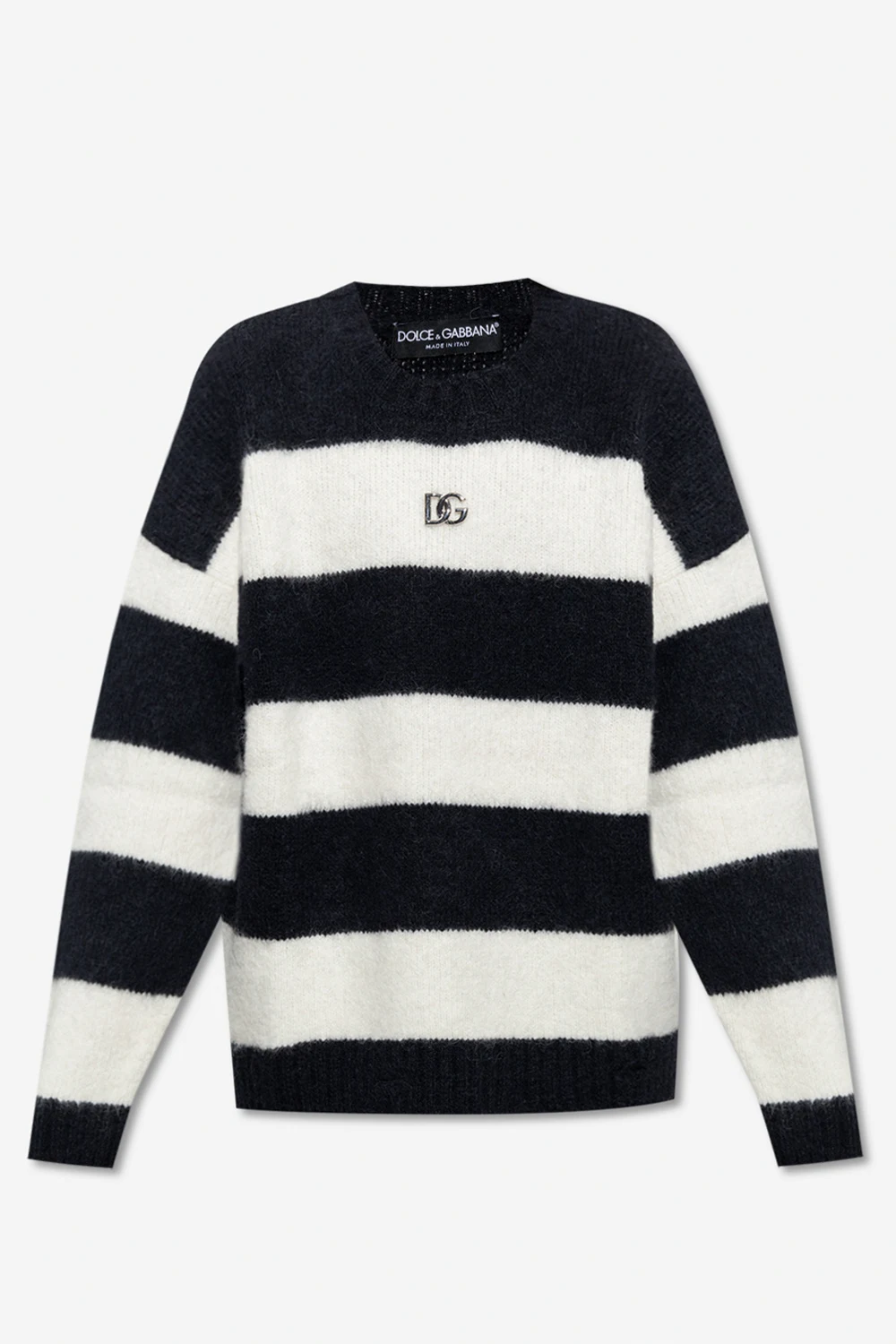 WHITE Striped sweater