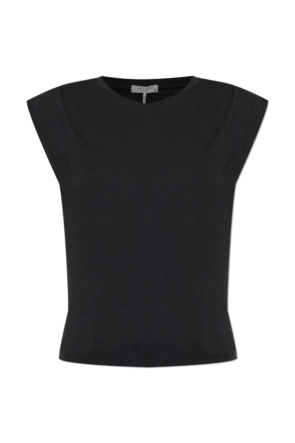 CZARNY Top bez rękawów
