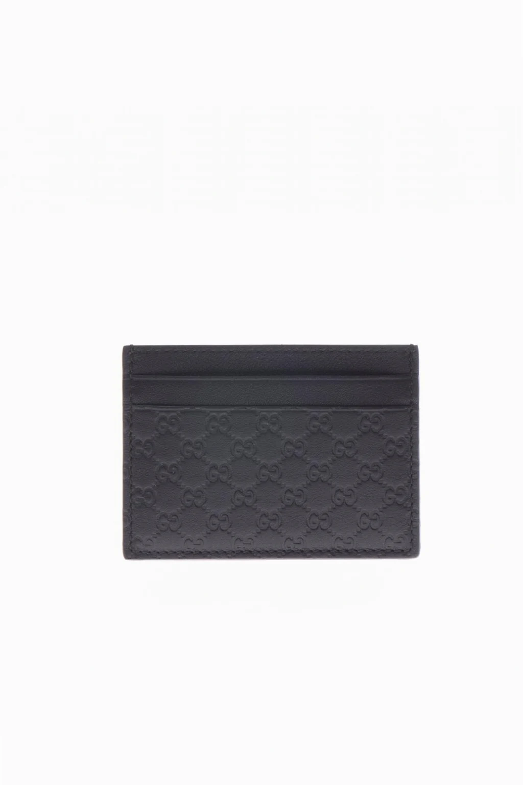 'Microguccissima' Leather Credit Card Case