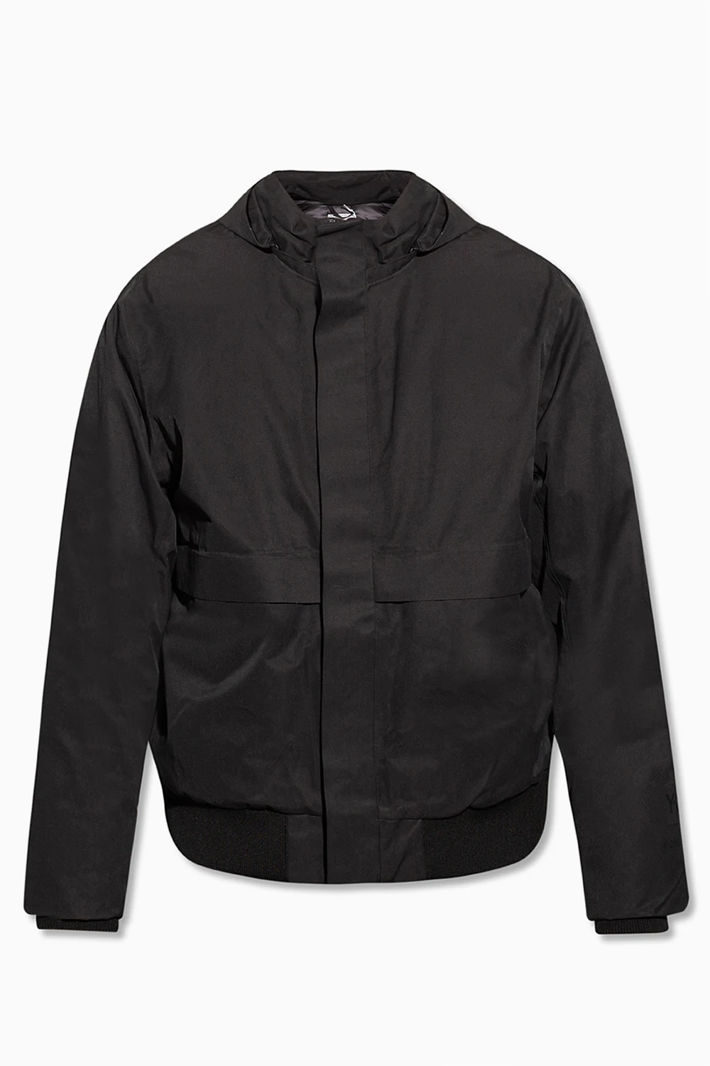 BLACK Hooded down jacket