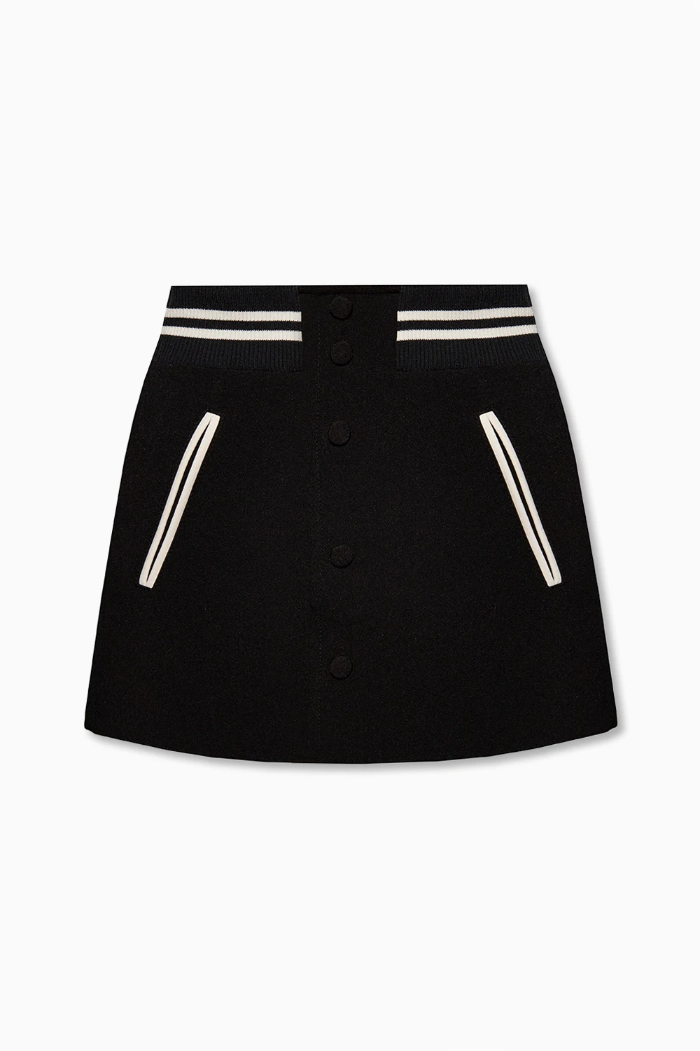 BLACK Pleated shorts