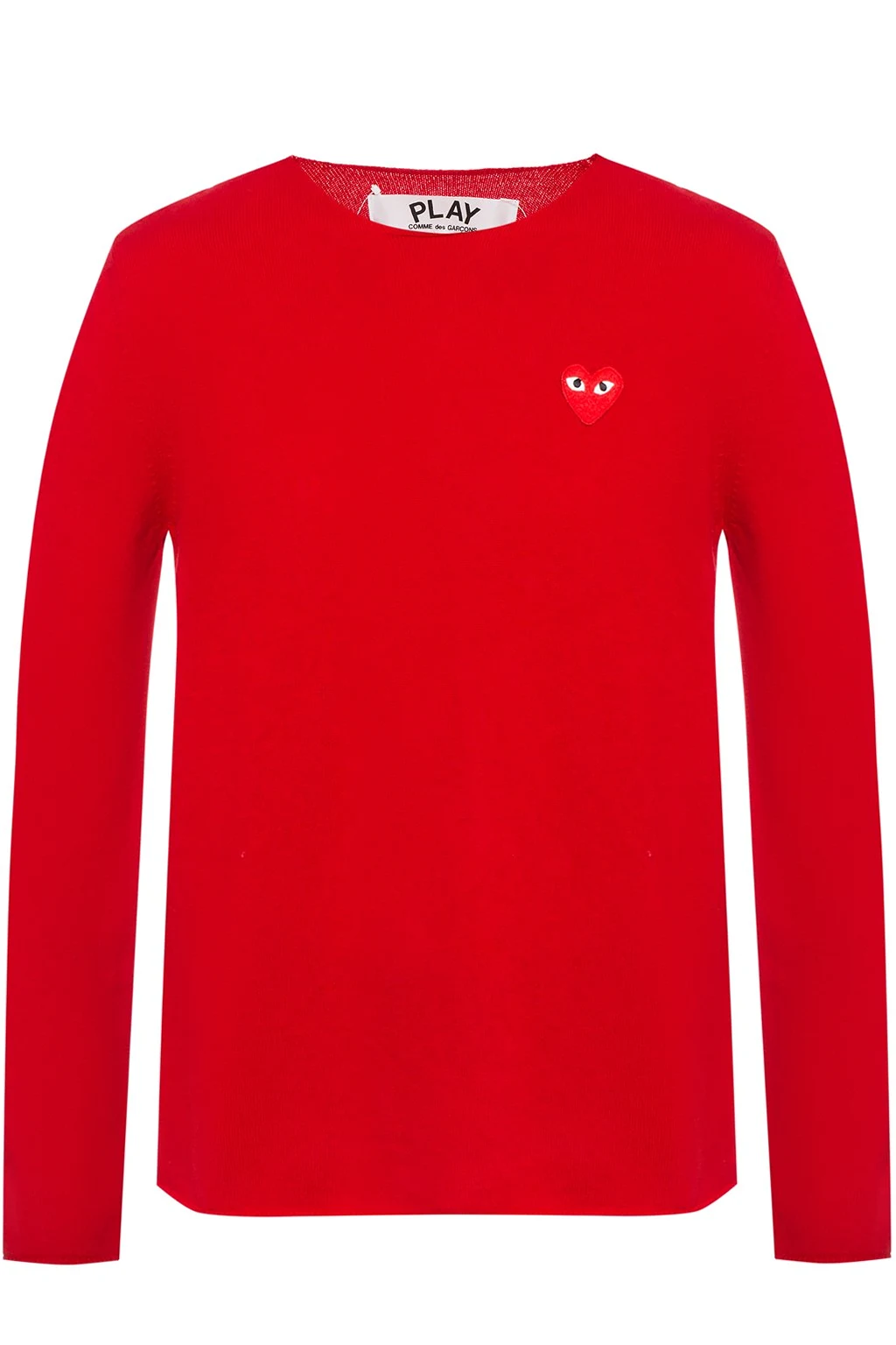 Heart motif sweater