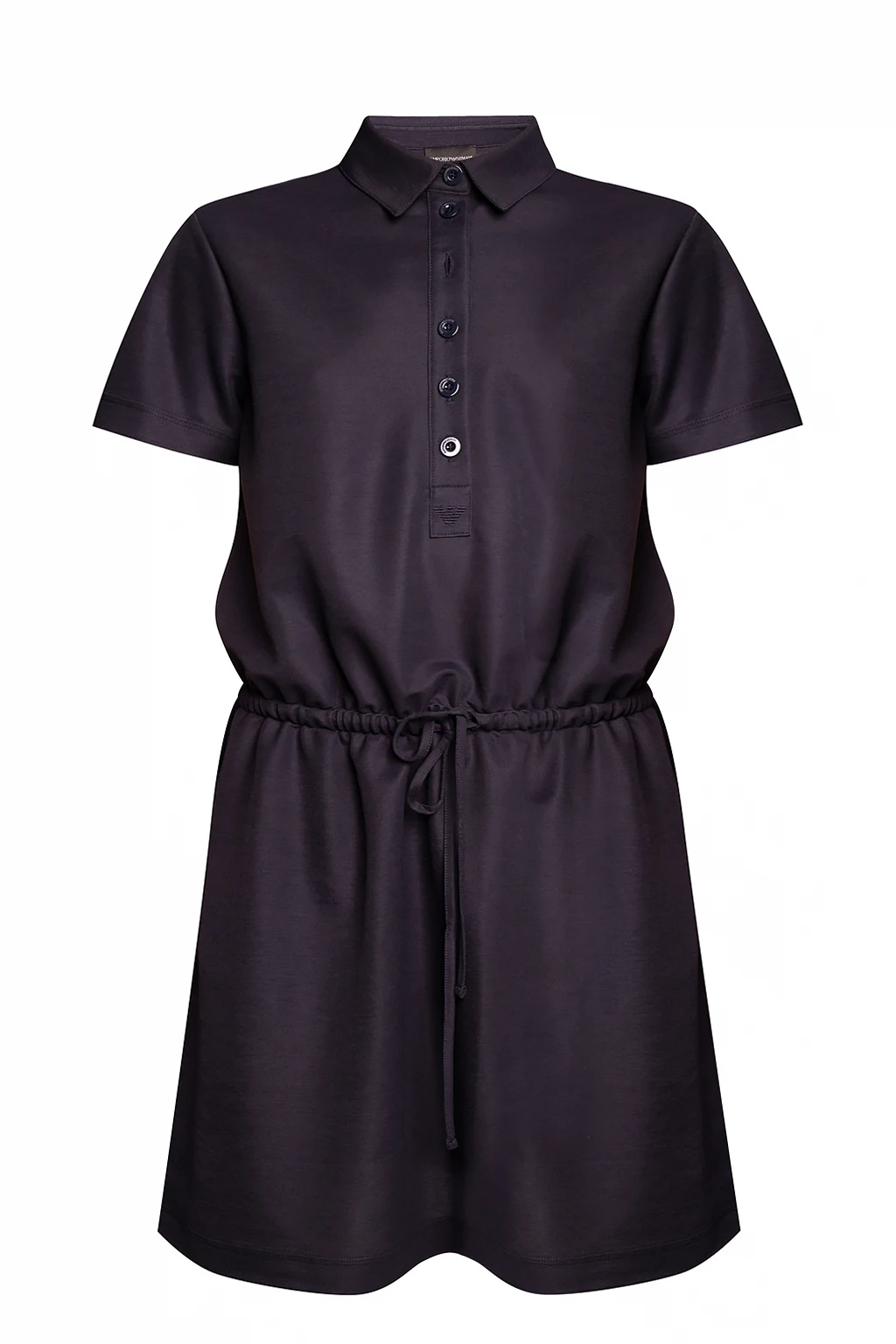 NAVY BLUE Dress with polo collar