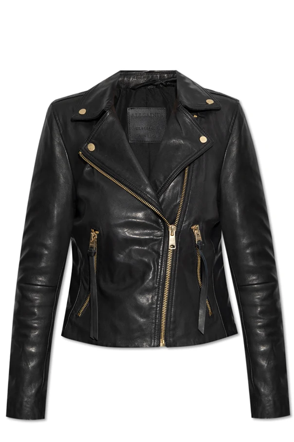 CZARNY Skórzana kurtka `Dalby`