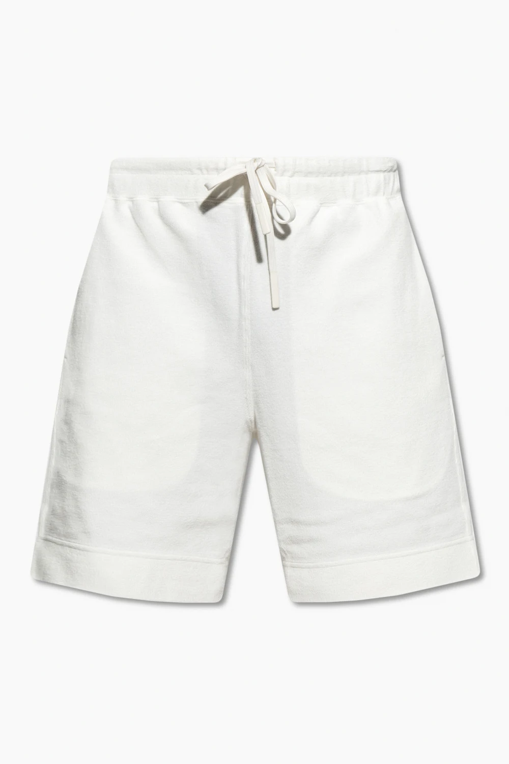 WHITE French terry shorts