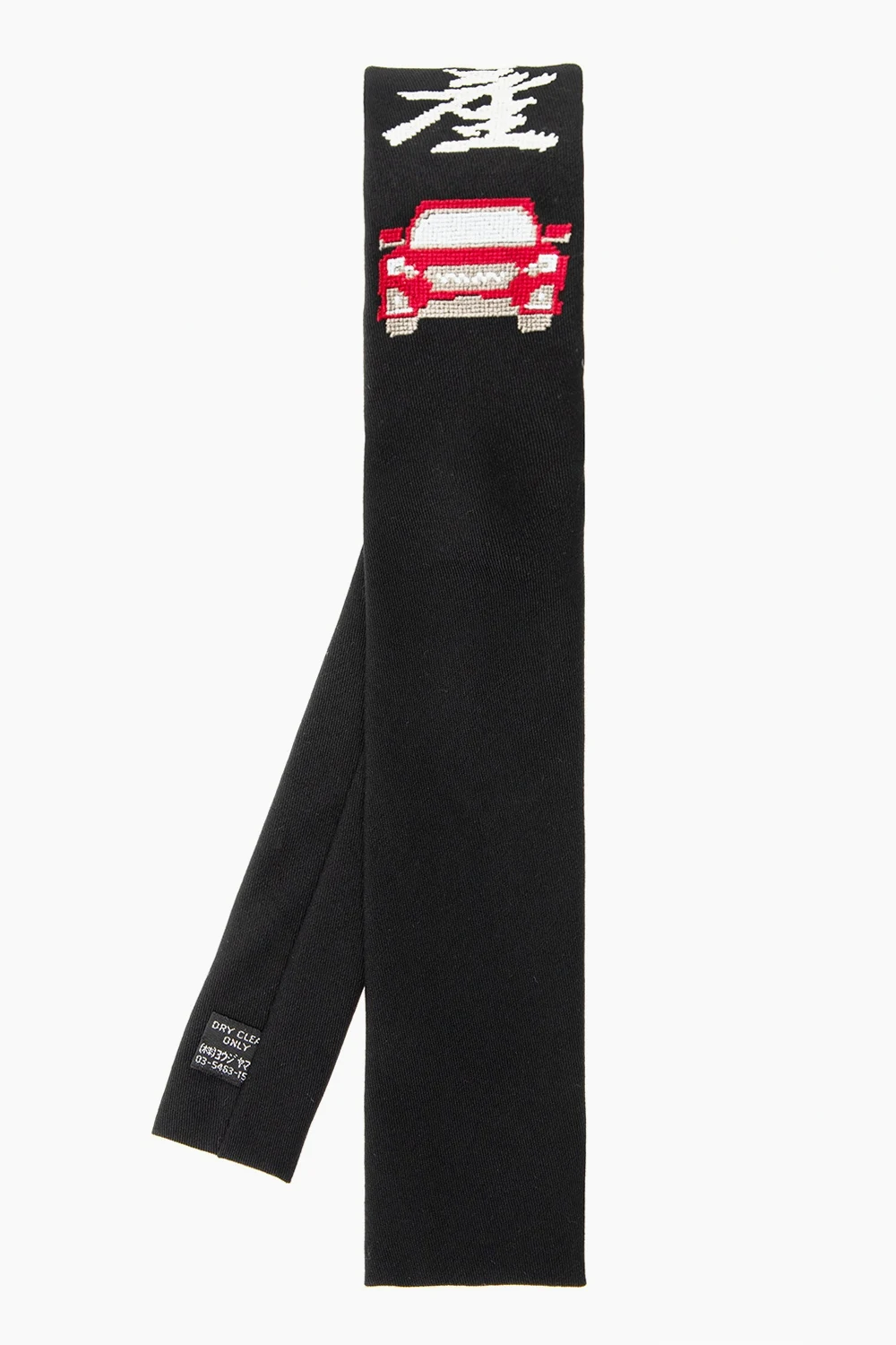 Krawat z wyszytym wzorem