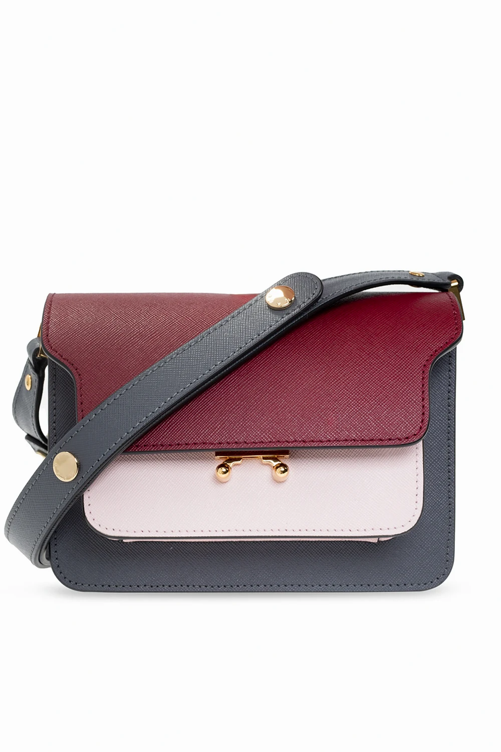 'Trunk' leather shoulder bag