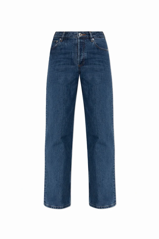 NAVY BLUE Straight-leg jeans