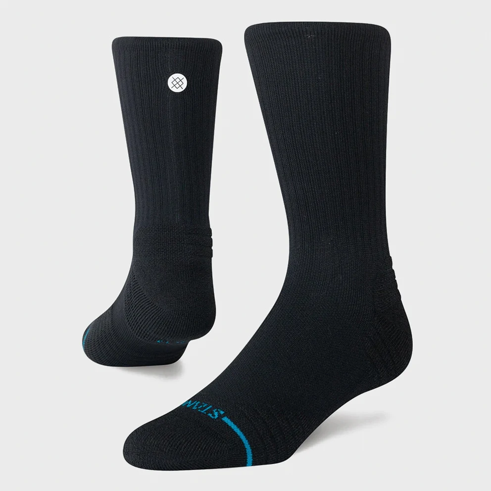 Icon Mid Solid Ribbed Crew Socks