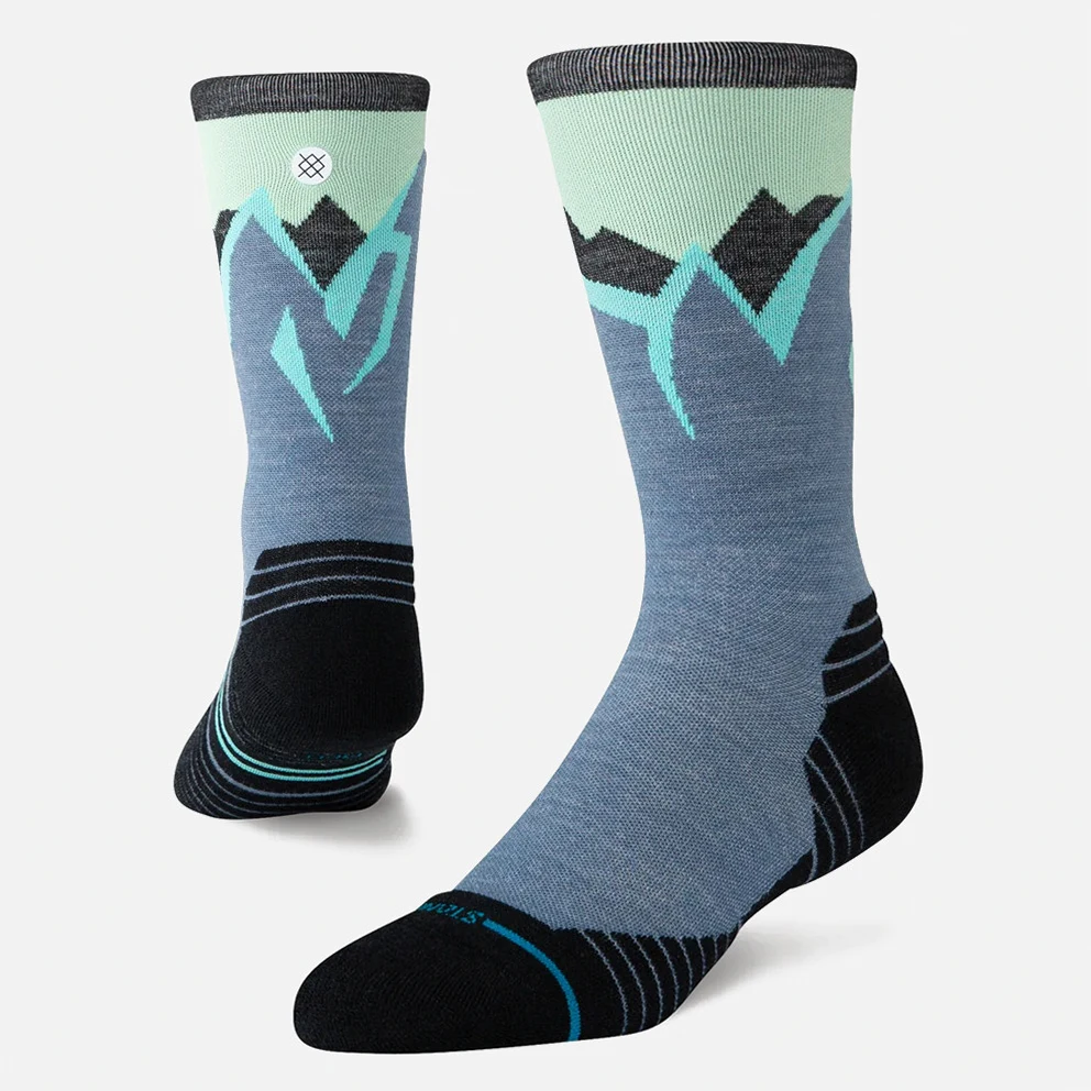 Icy Mountain Light Wool Crew Socks