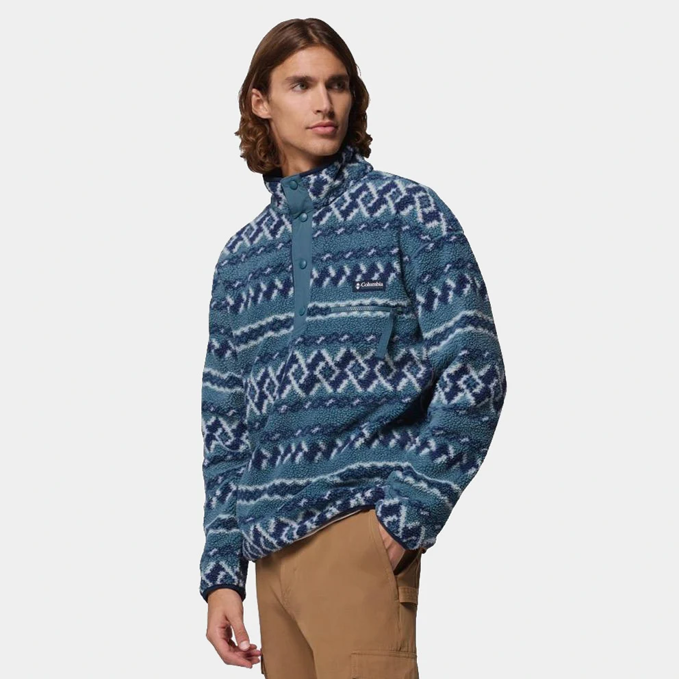 Helvetia II Printed Sherpa Fleece Men's Sweatshirt