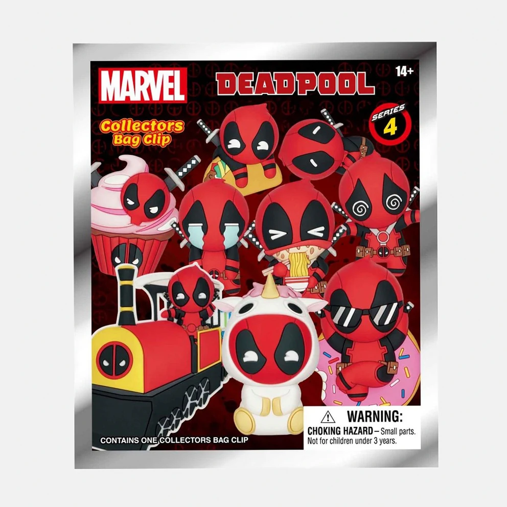 Marvel: Deadpool 3D Figures Bag Clip Keychain