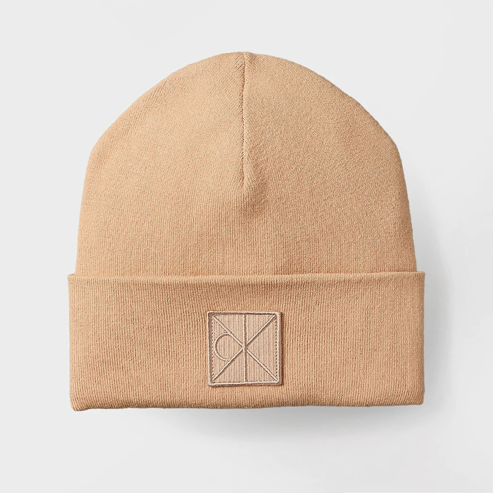 Emblem Patch Fine Rib Beanies
