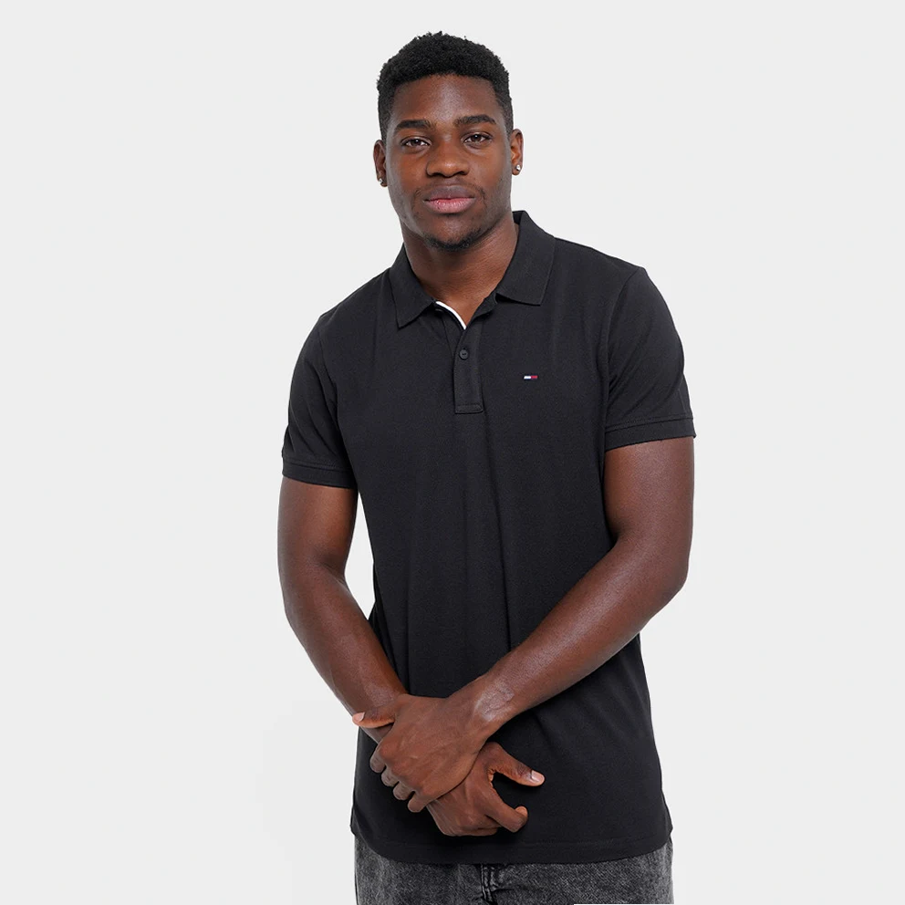 Slim Placket Men's Polo T-Shirt
