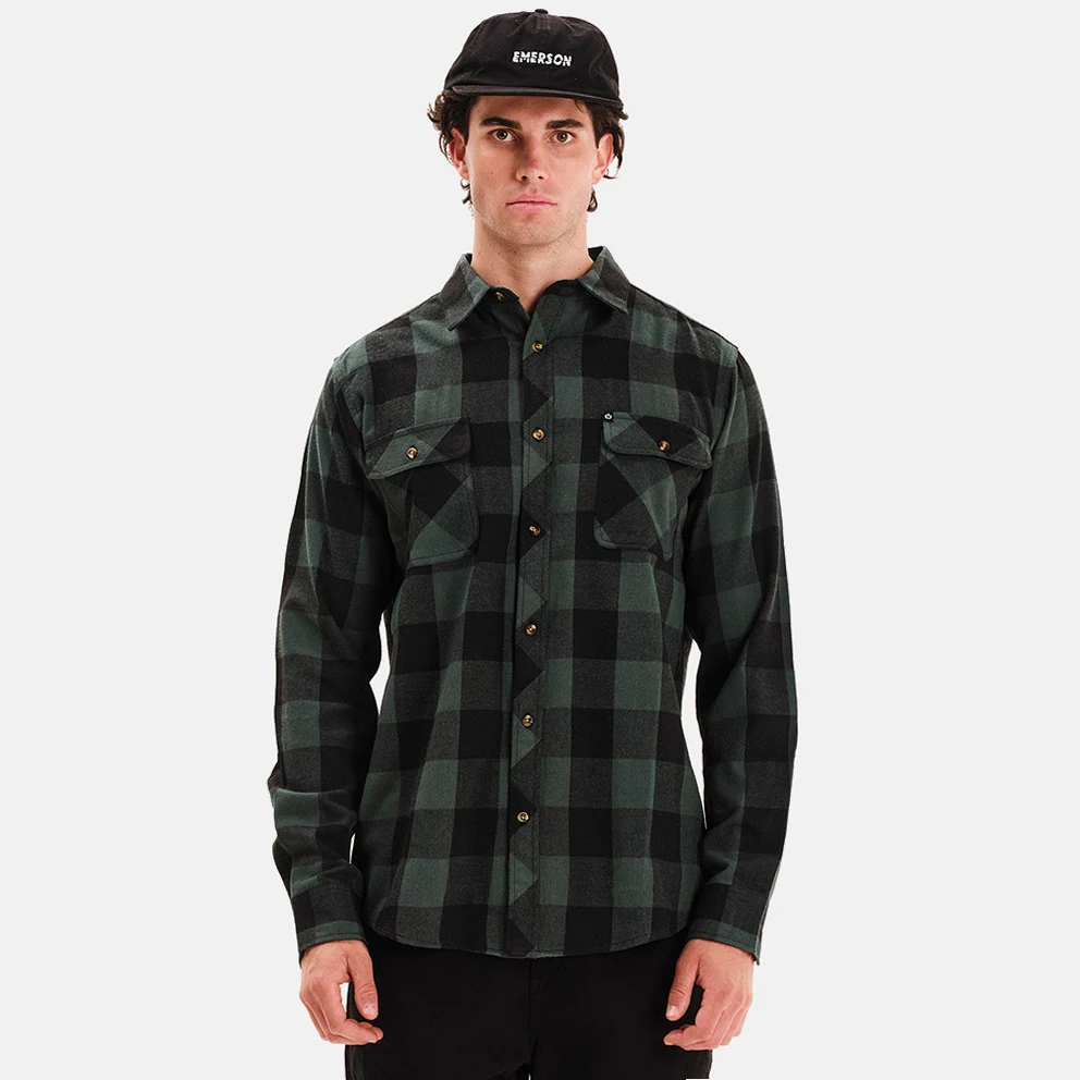 Button Down Flannel Men's Shirt