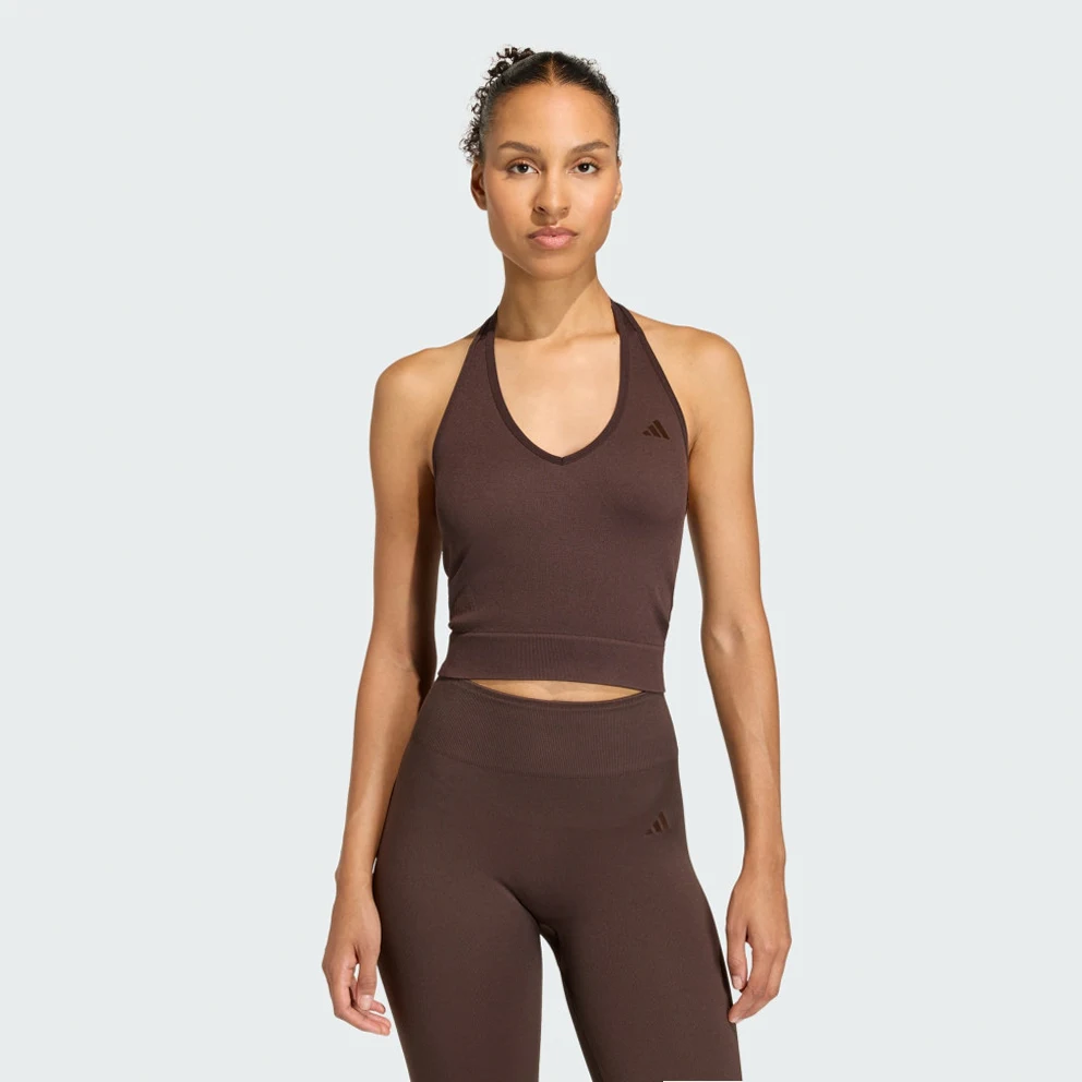 W Workout Essentials Knit Halterneck T-Shirt