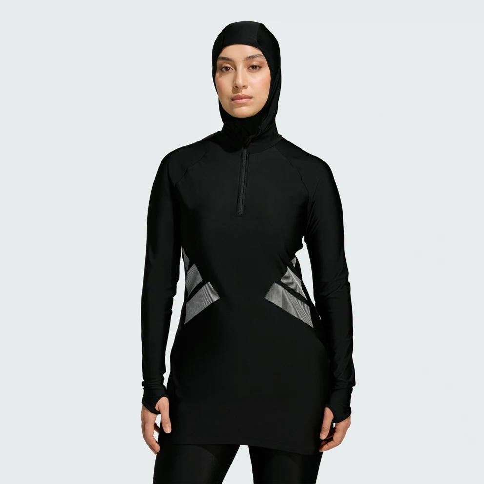 W Big Bars Long Sleeve Swim Top