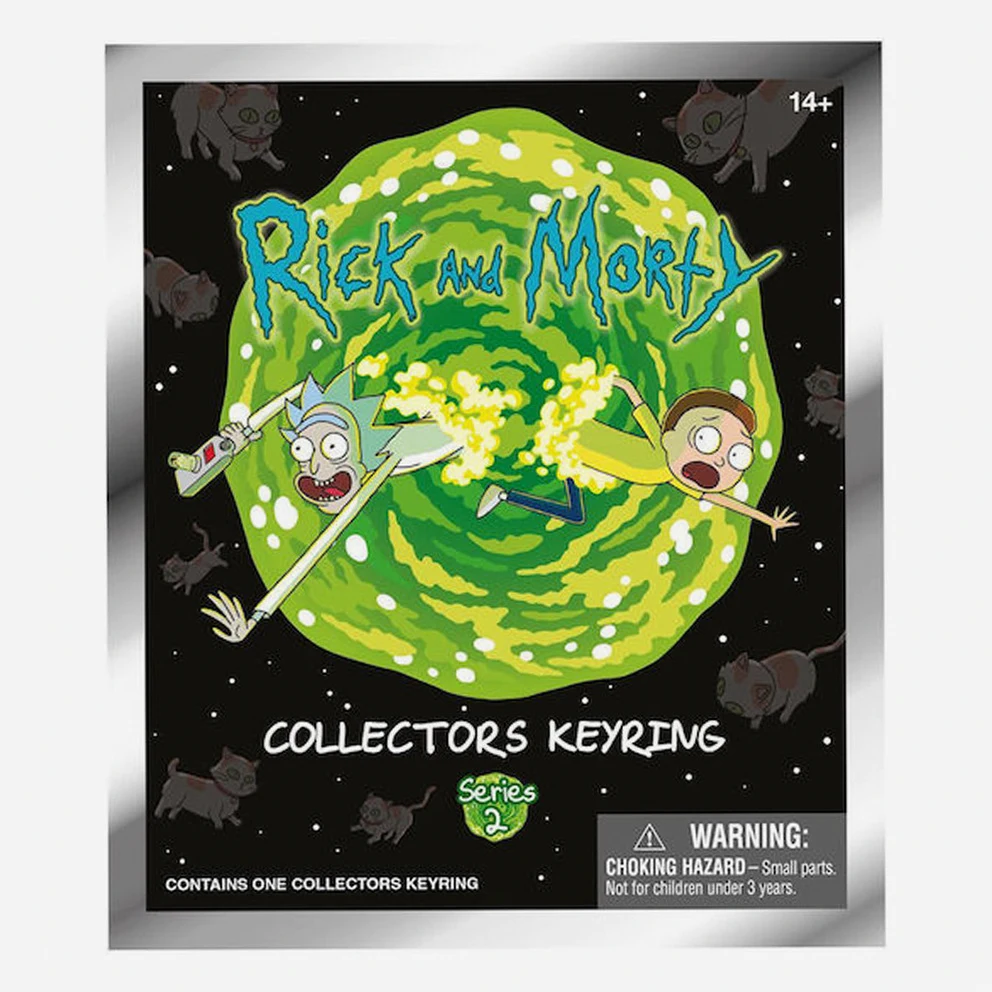 Rick and Morty 3D Figures Bag Clip Keychain