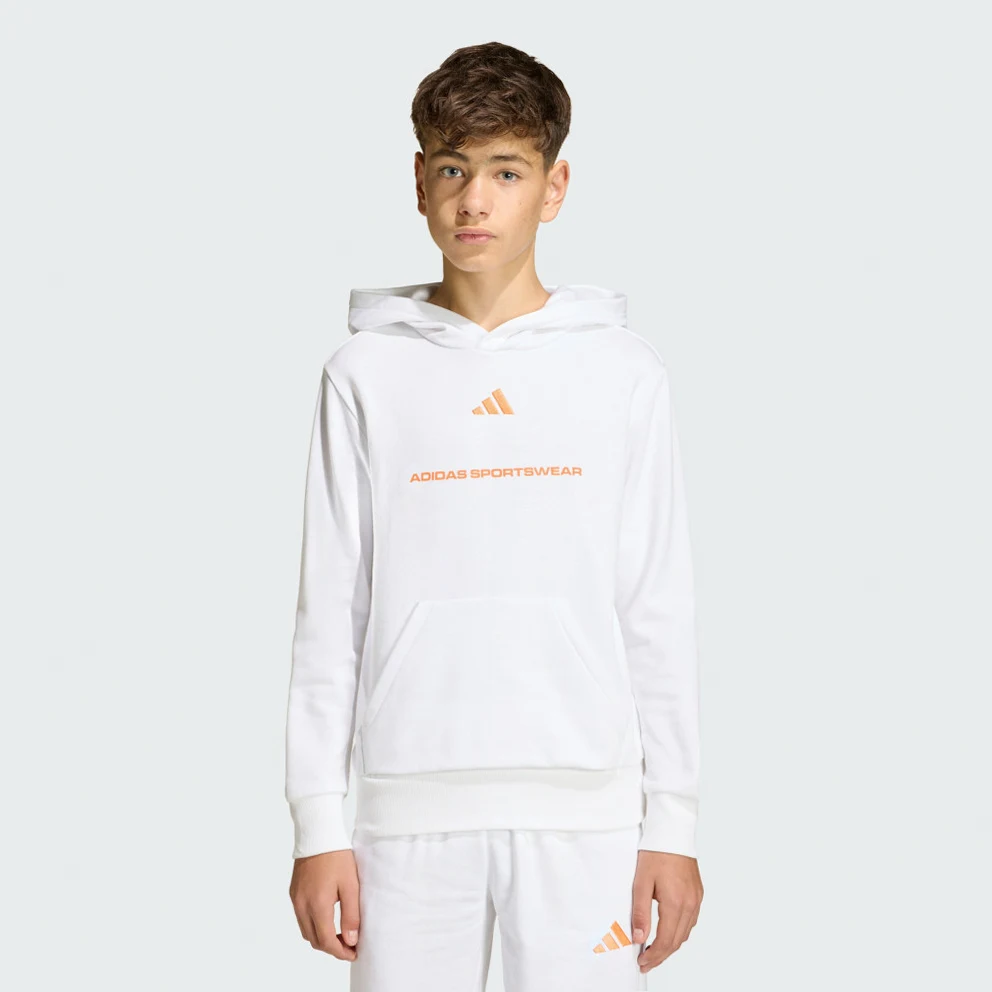 K Slogan Fleece Hoodie