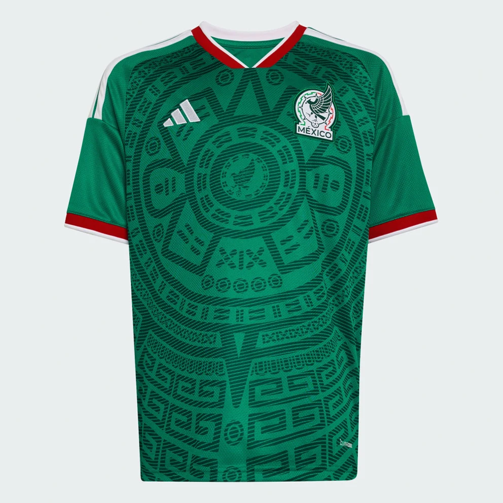 National team of Mexico 26 Home Kids' Football Jersey
