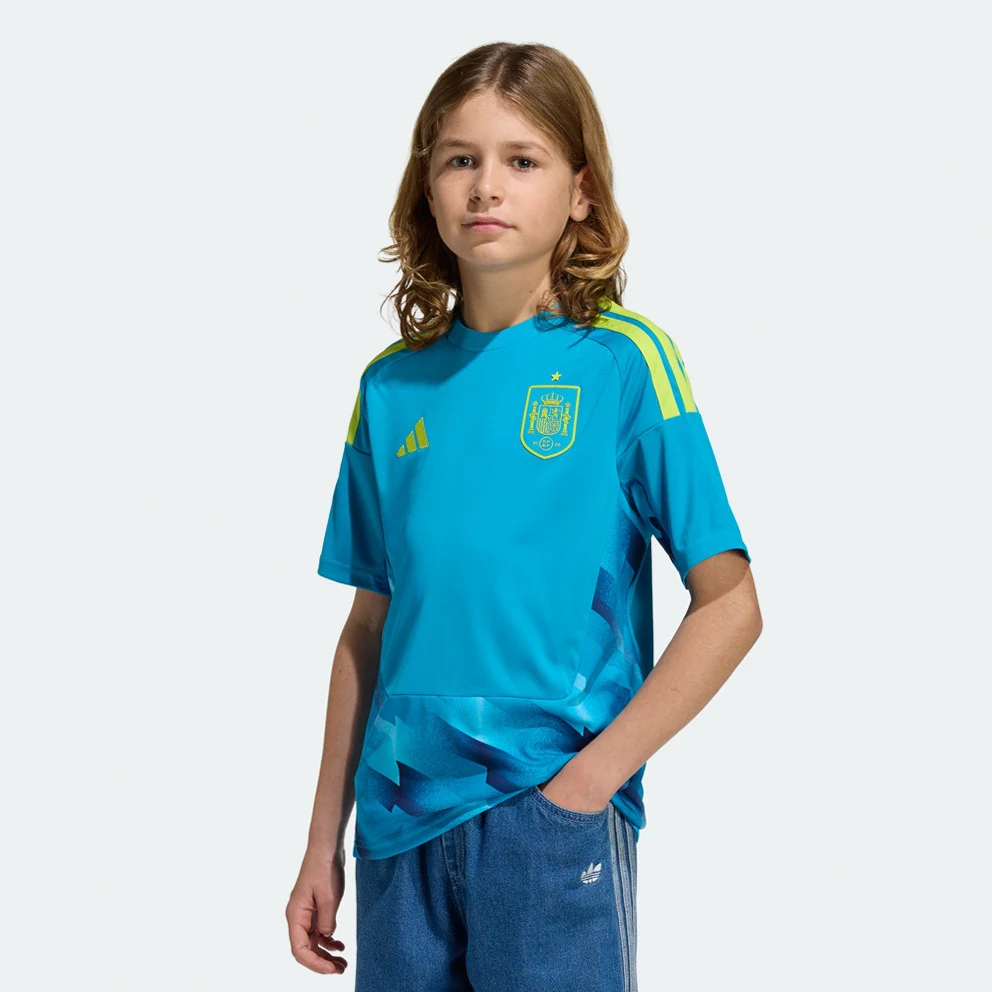 National team of Spain 26 Home Goalkeeper Kids' Football Jersey