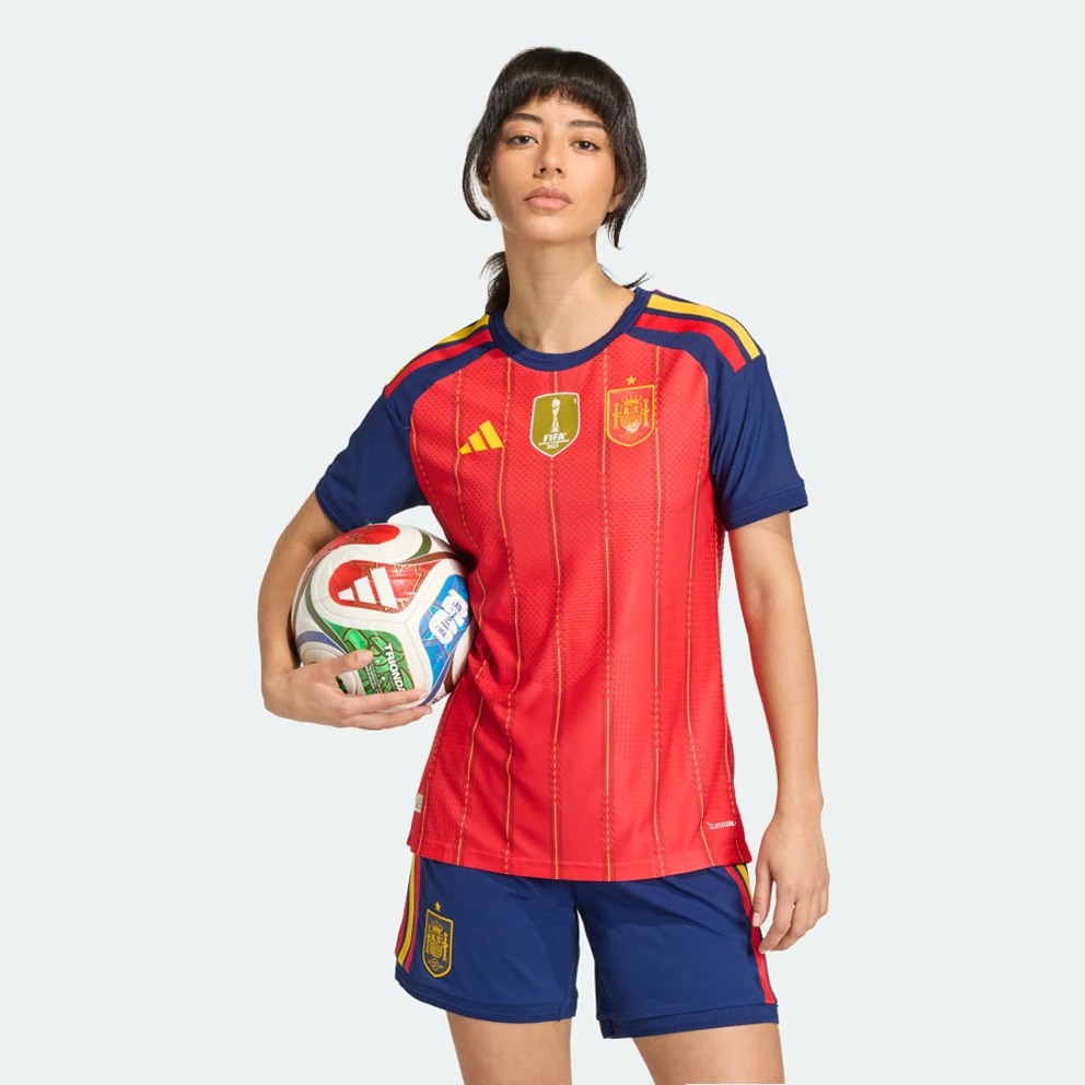 National team of Spain 26 Home Authentic Women's Football Jersey