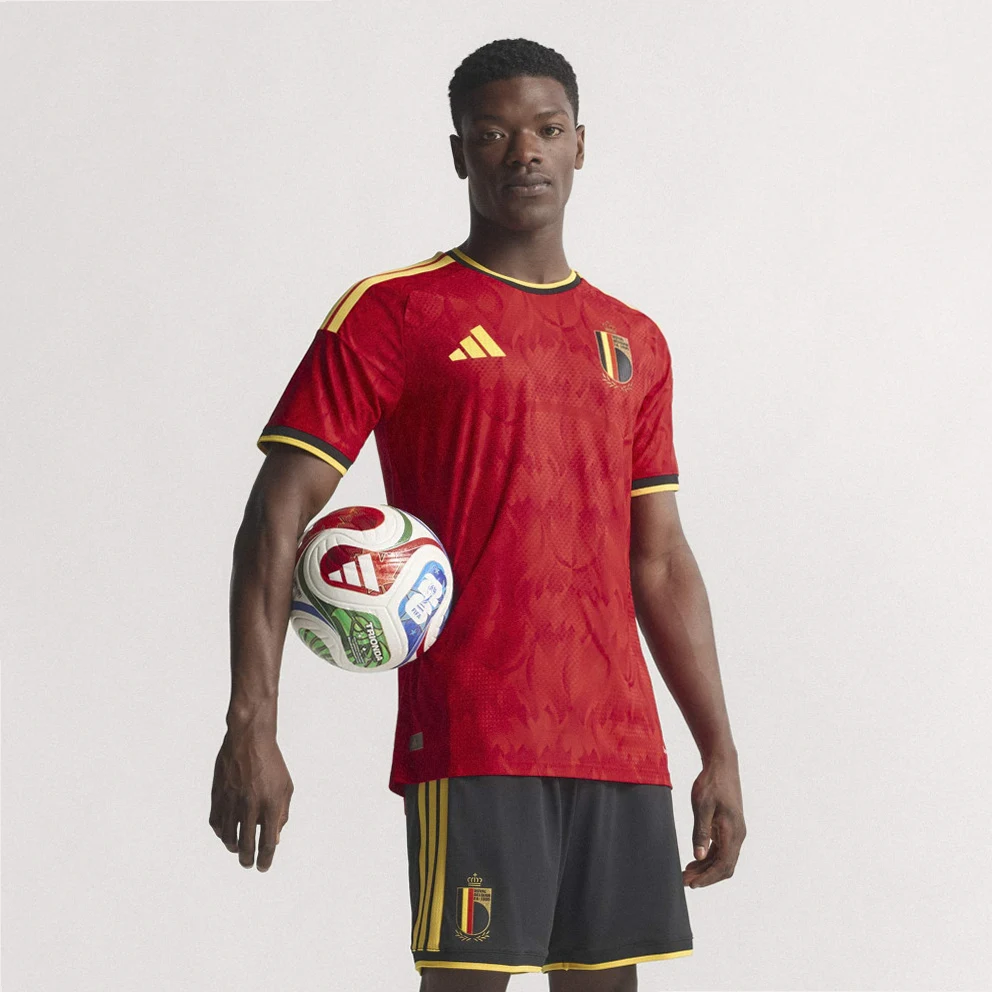 National team of Belgium 26 Home Authentic Men's Football Jersey