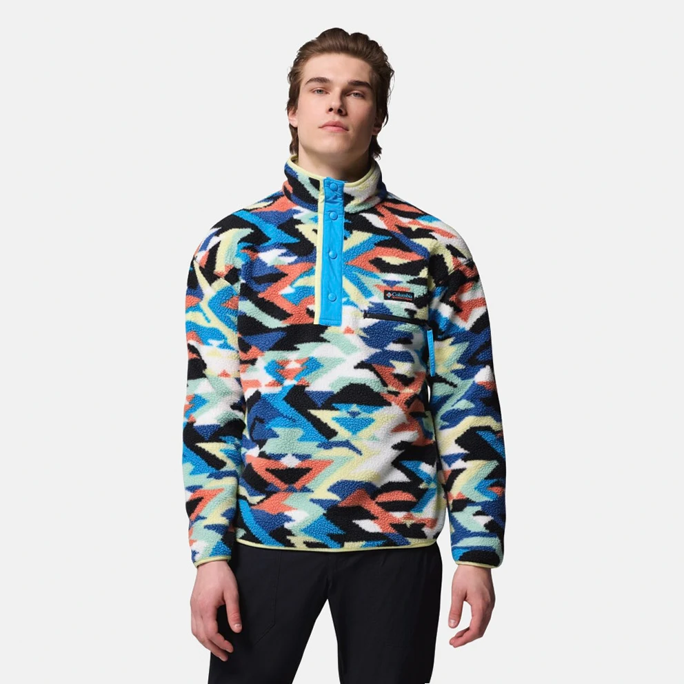 Helvetia II Printed Sherpa Fleece Men's Half-Zip Sweatshirt