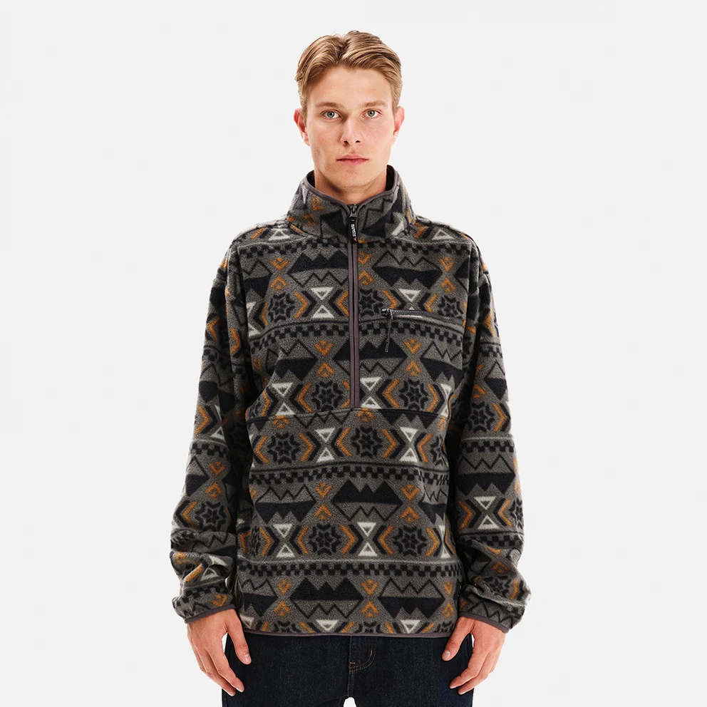 Half Zip Fleece Men's Sweatshirt