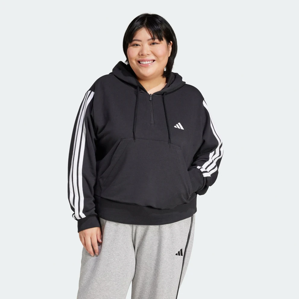 W Essentials 3-Stripes French Terry Quarter-Zip