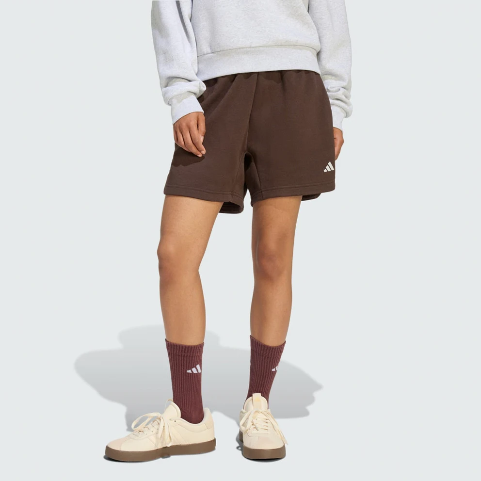 W 3 Stripes Studio Fleece Loose Shorts