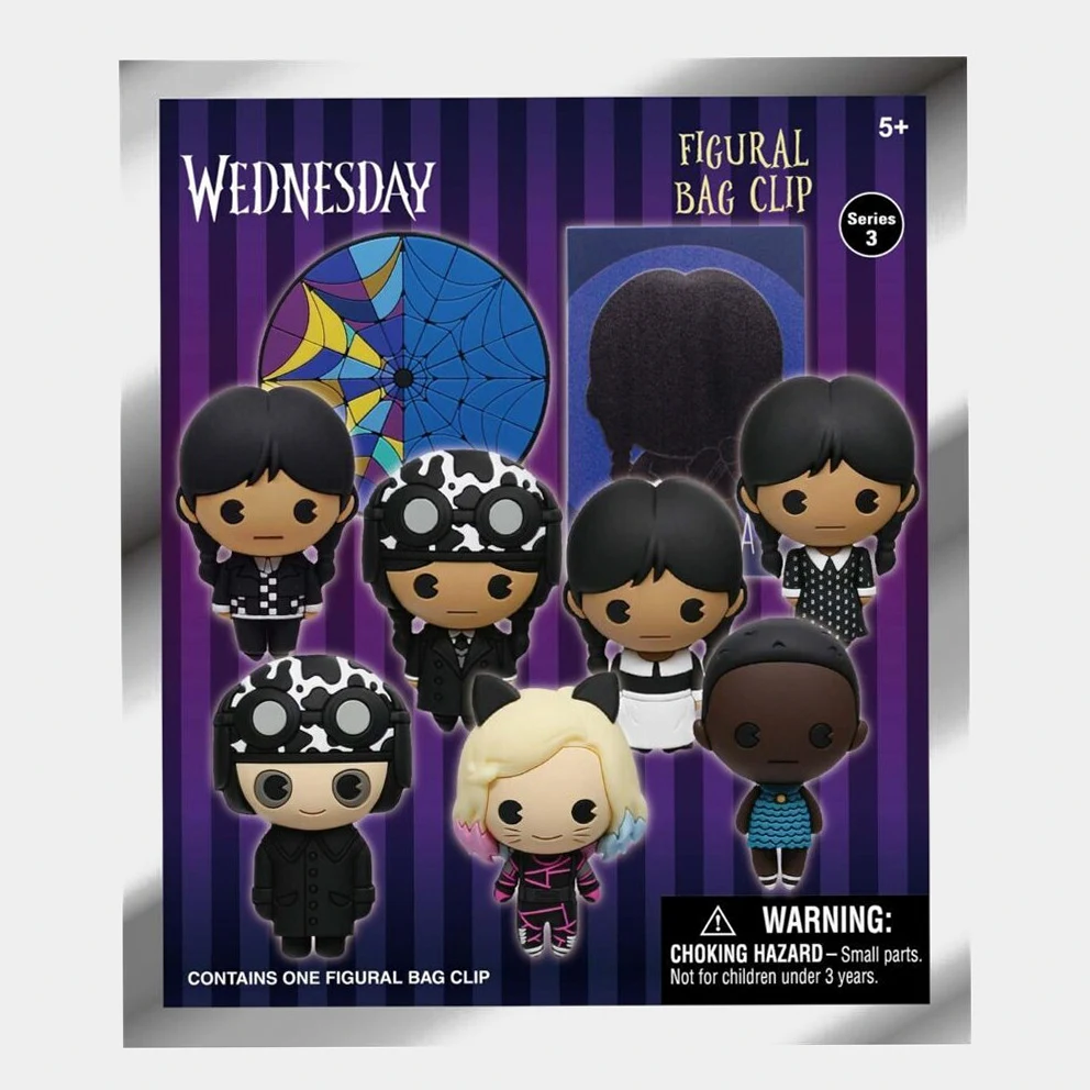 Wednesday Figures Bag Clip Keychain