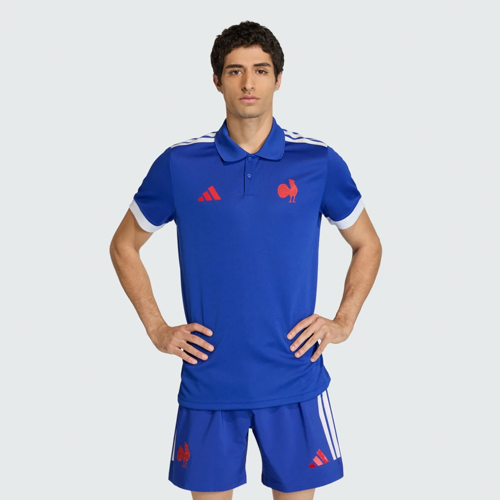 France Rugby Home Supporters Replica Polo Men's T-Shirt