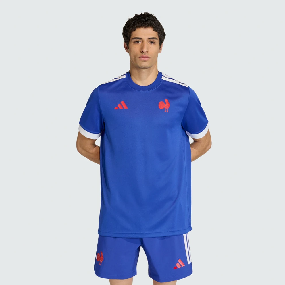 France Rugby Home Supporter Replica Men's T-Shirt