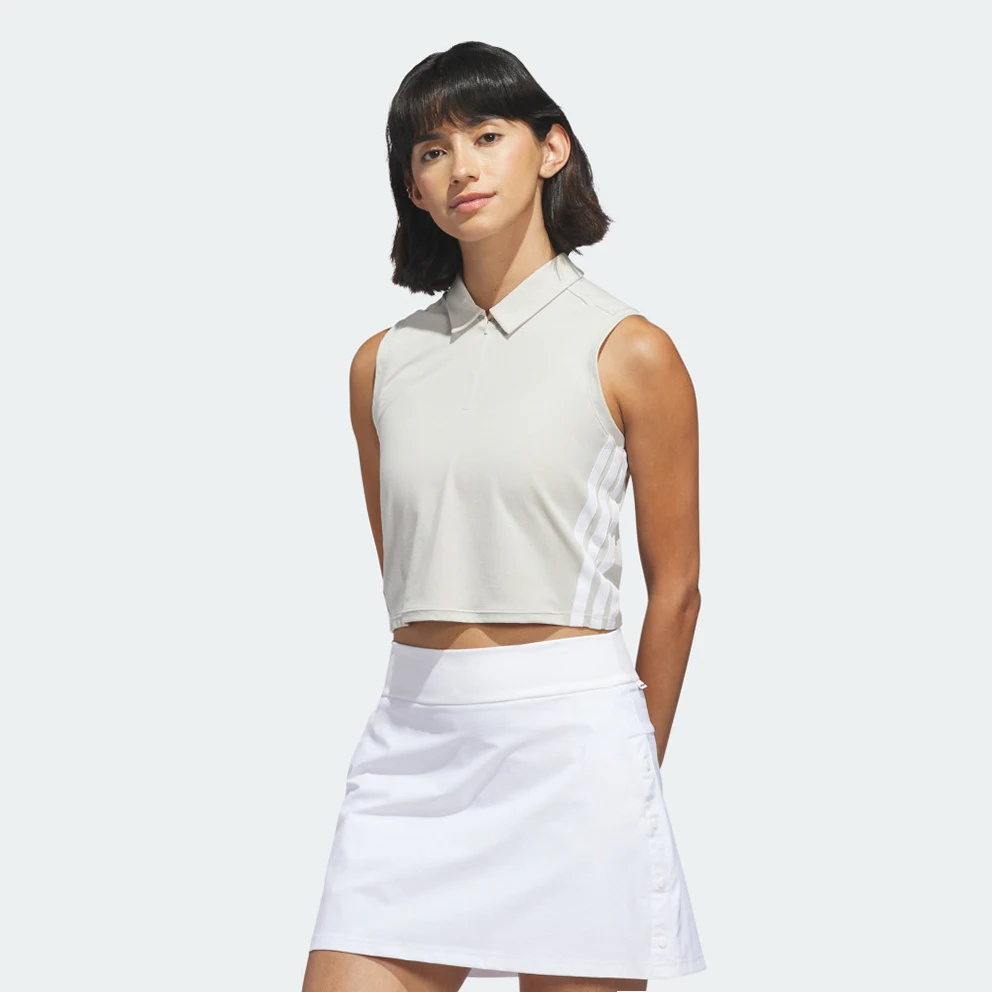 W Beyond Crop Twistknit Polo Shirt