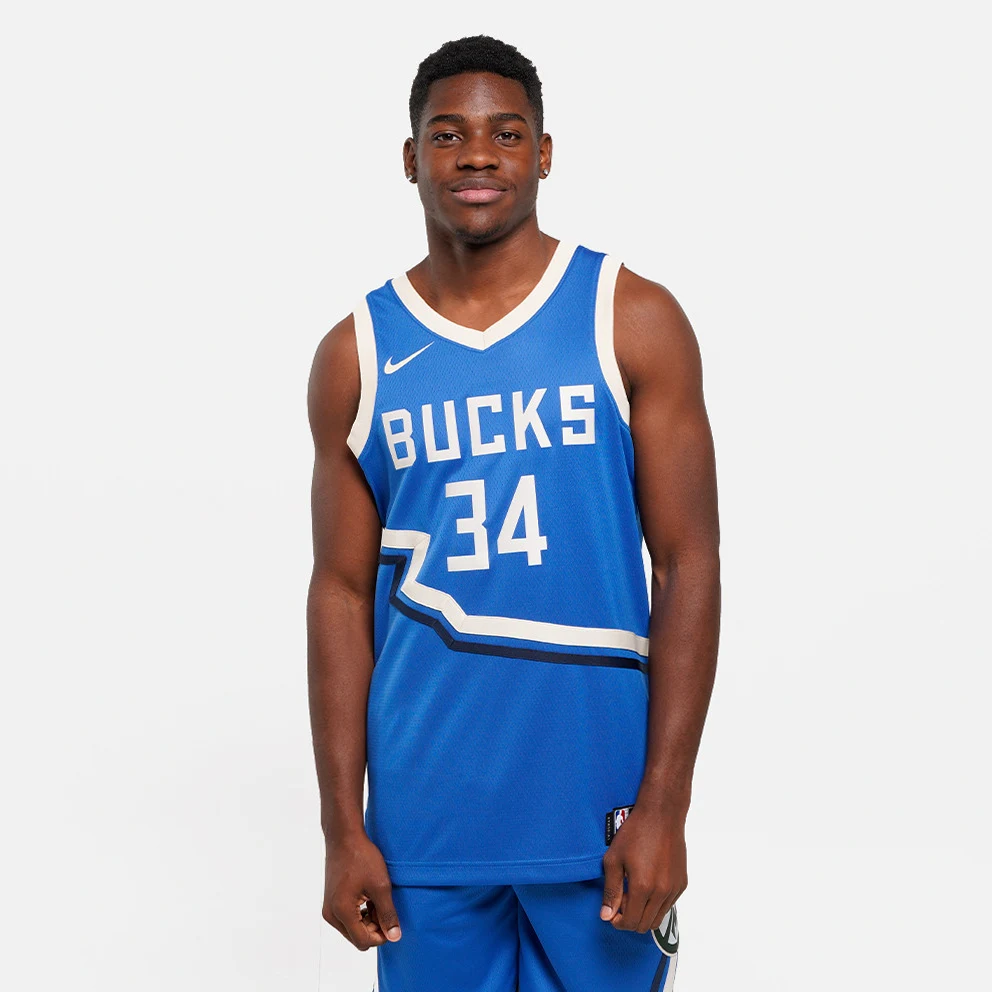 NBA Giannis Antetokounmpo Milwaukee Bucks City Edition  Basketball Jersey