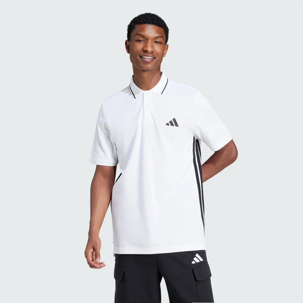 Essentials 3-Stripes Pique Polo Shirt